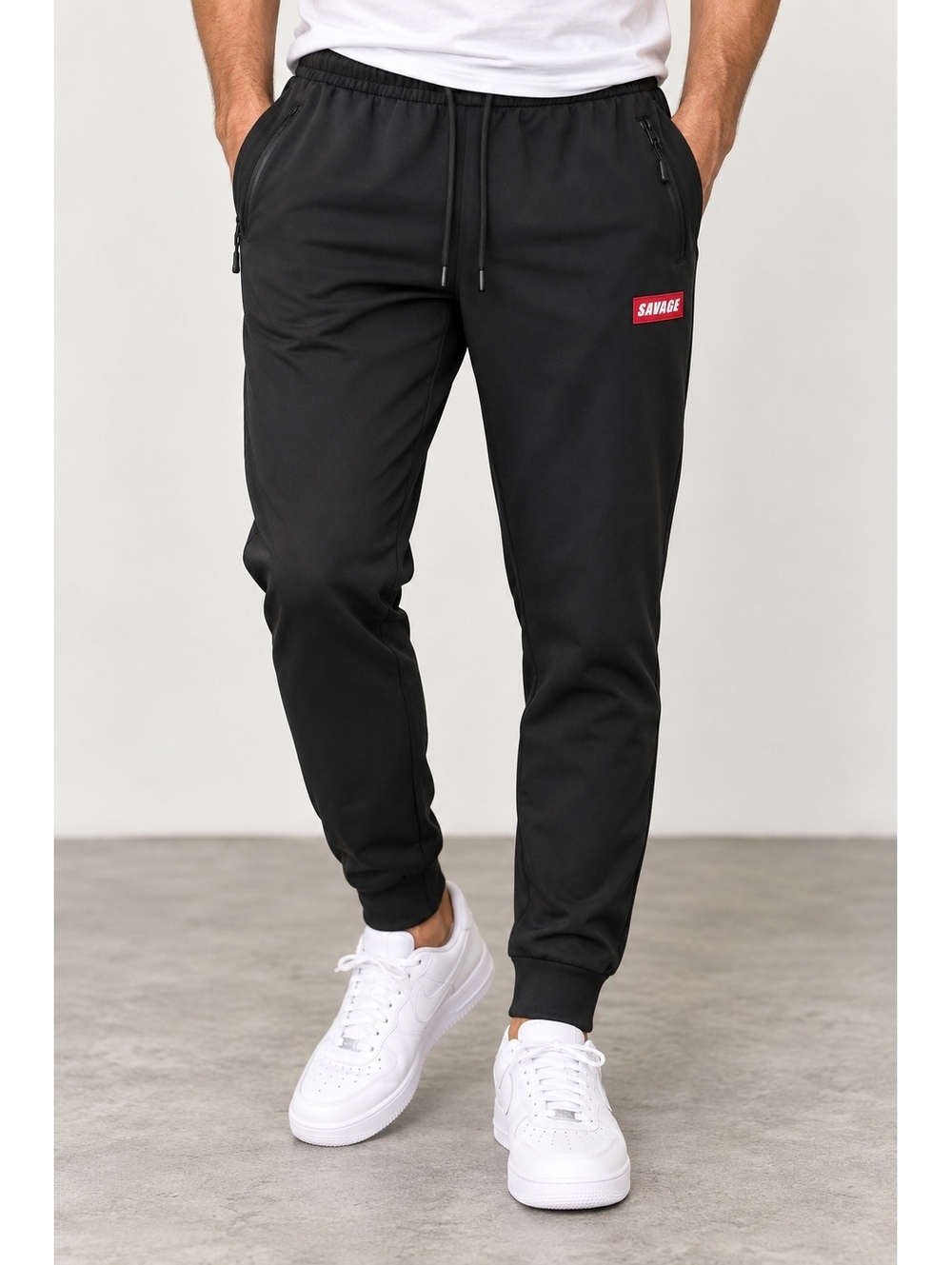 Public Rec Savage Black Jogger Pants Men’s Large Zip Pockets
